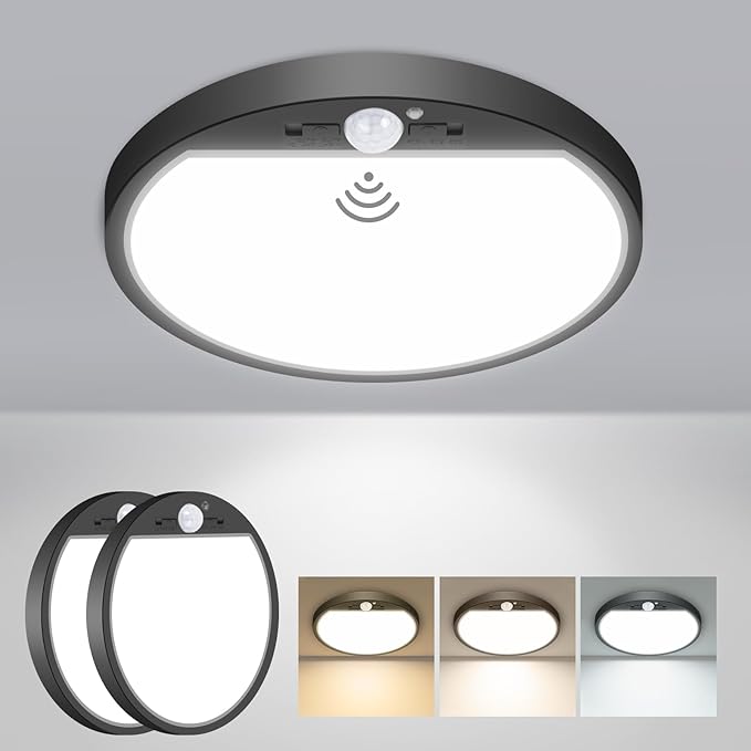 Motion Sensor LED Ceiling Light. 15W. 3 CCT. 1500LM
