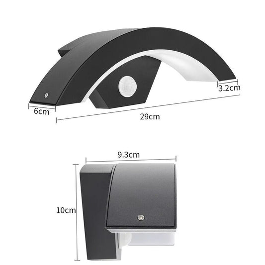Modern Outdoor LED Wall Light with Motion Sensor