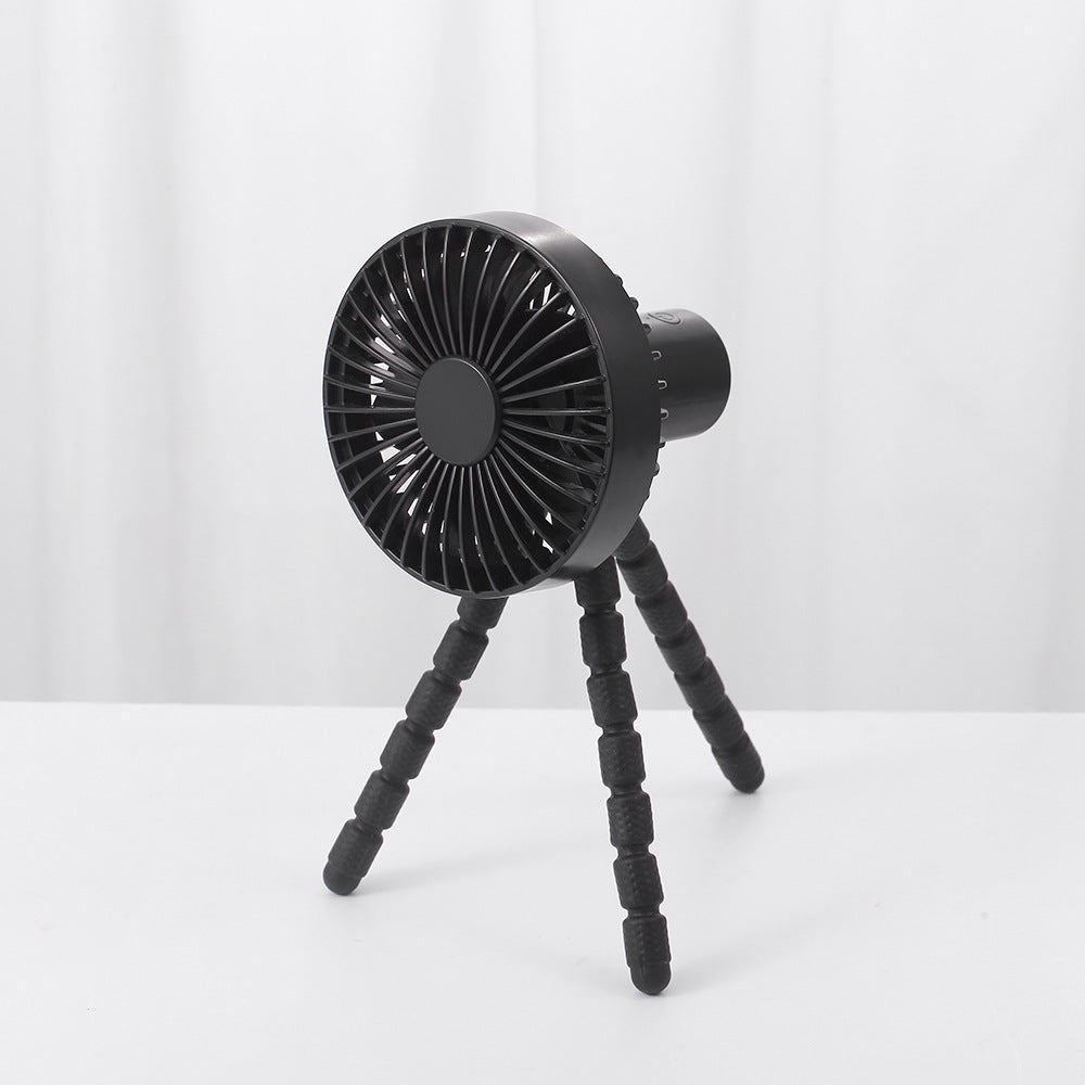 Compatible with Apple. Tripod Small Fan Desktop Multifunctional Adjustable Bending Head Fan