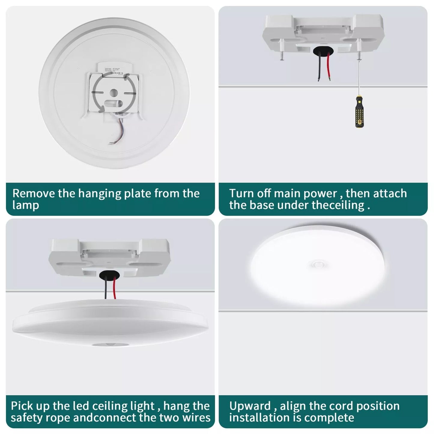 48W LED Motion Sensor Ceiling Light