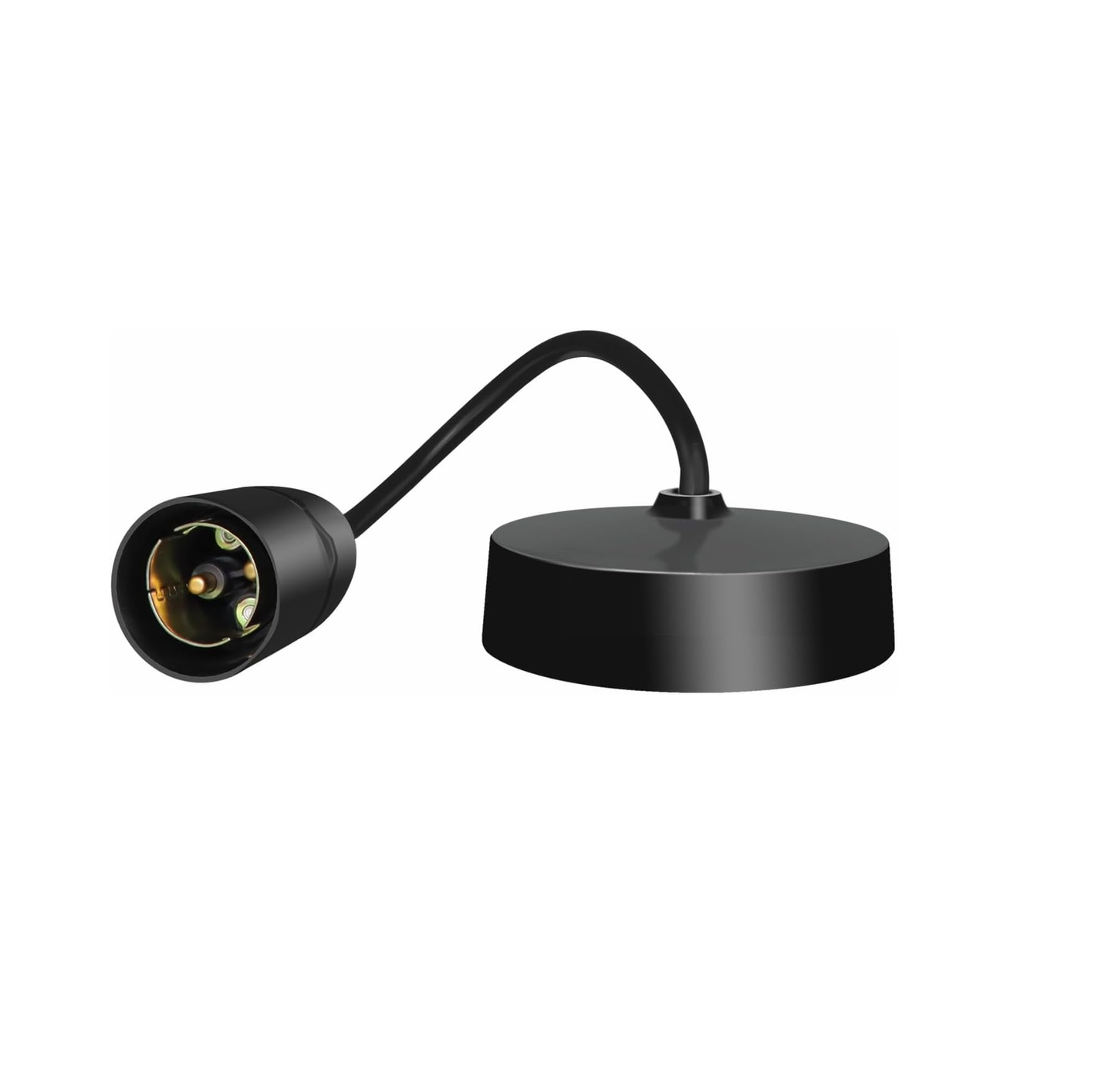 Ceiling Pendant Light Fitting. B22 Lamp Holder. 6(150mm). Black Plastic Light Bulb Holder. Ceiling Rose for Kitchen Island Living Room Bedroom Lightings