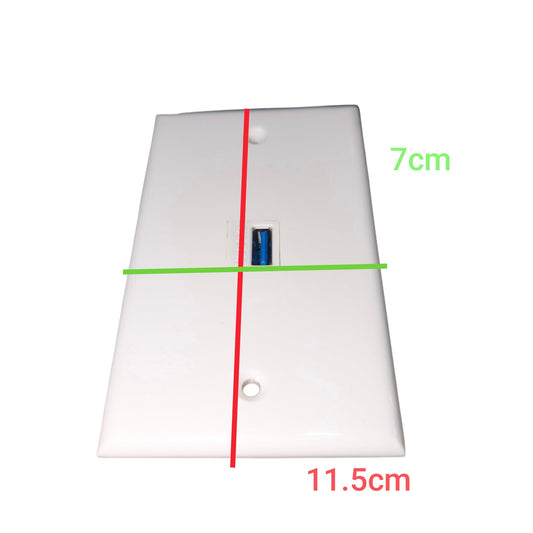 1 Gang USB 3.0 Outlet with Plate Cover Connection Type Without Voltage