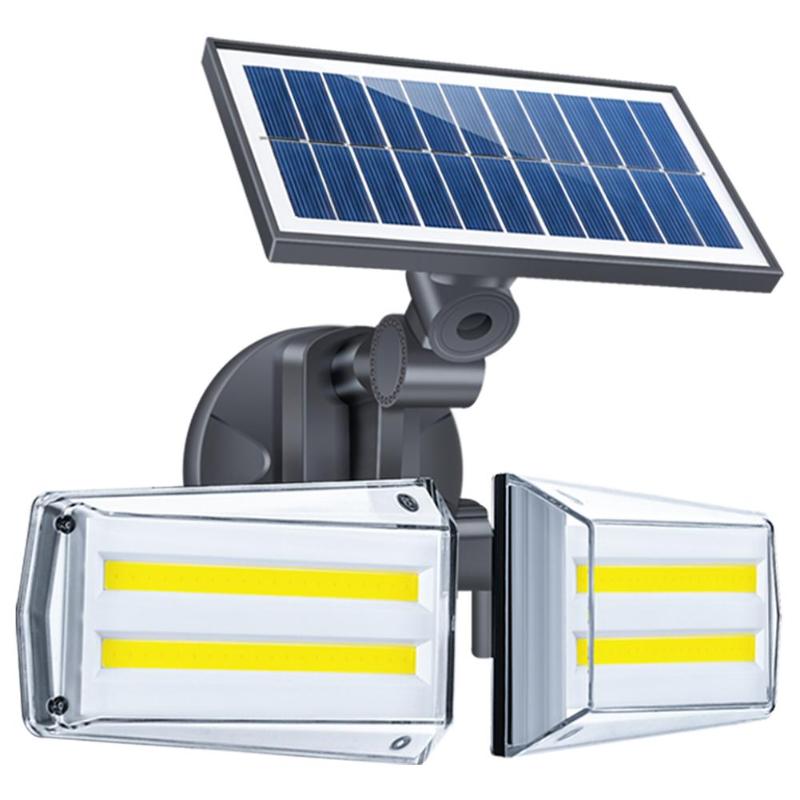Lampe solaire jardin Double Spot LED
