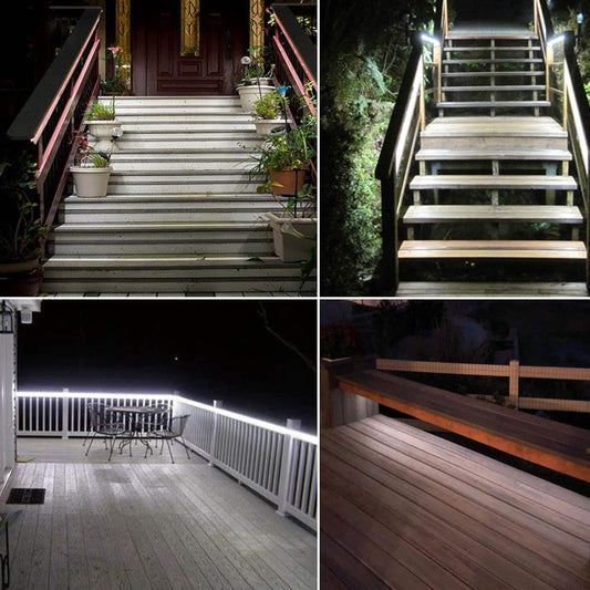 Outdoor Solar LED Strip Lights – 6M 180 LEDs. Cool White. 8 Modes. Waterproof Rope Light
