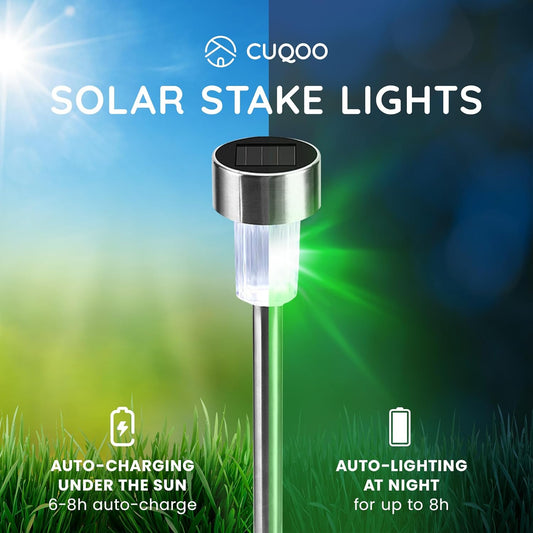 Colour-Changing Solar Garden Lights β 10 Pack LED Stakes