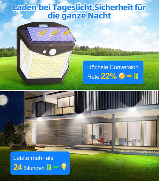 4 Pack Solar Motion Sensor Lights