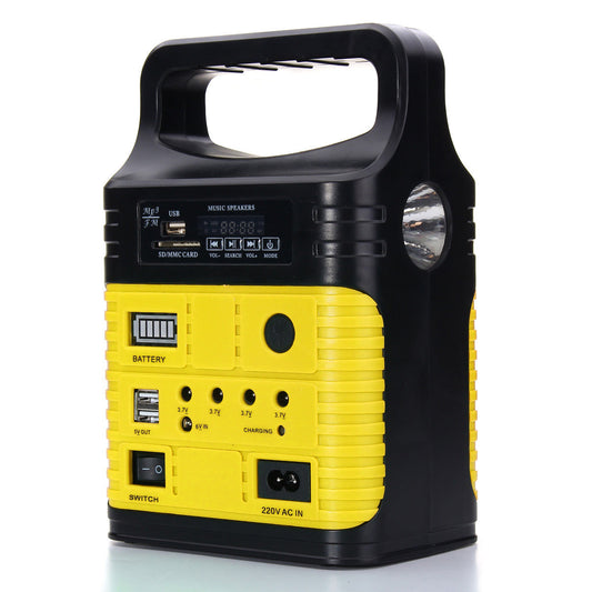 6W 6V Solar Panel Portable Solar AC Kit Solar Power System Camping Portable Generator With Bulbs