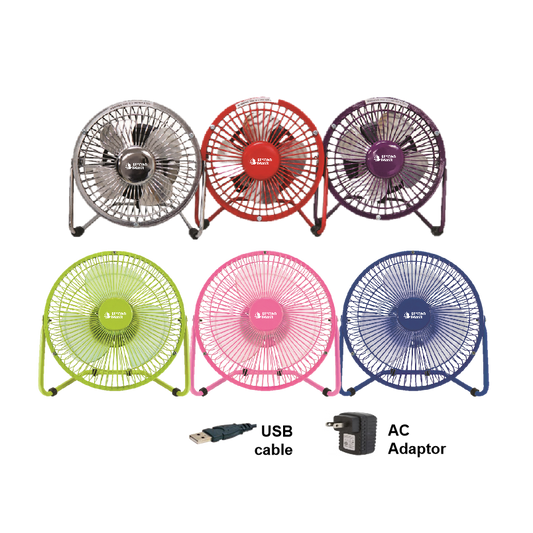 High Velocity Personal Desk Fan with Two Charging Options