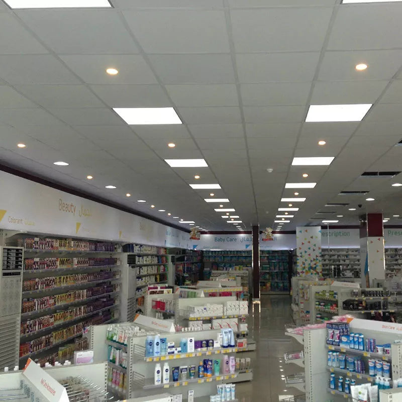 70W LED Recessed Ceiling Light Panel 600x600mm. 6500K Cool White. Ultra-Slim Design for Bedroom Lighting