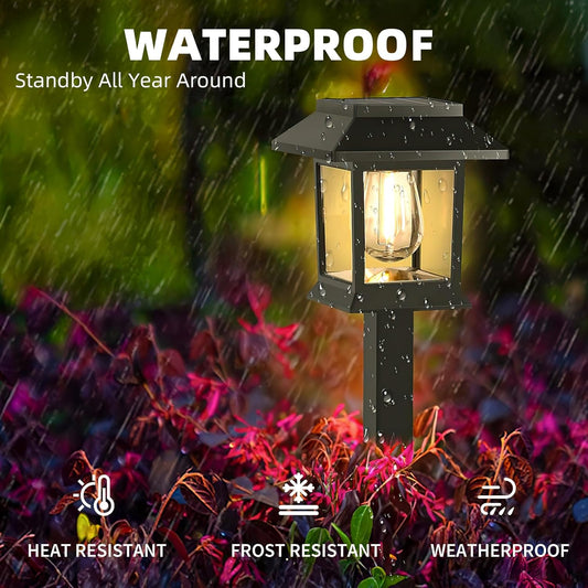 6 Pack Solar Garden Pathway Lights β Waterproof Outdoor Lamps