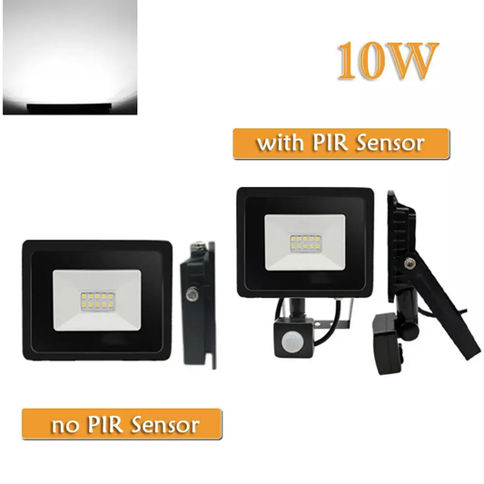 10W Outdoor PIR LED Floodlight