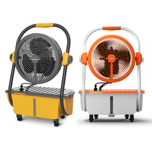 (Open Box) AirSupply MS12 Portable Mist Fan. 19.200mAh Battery & 2.9-Gallon Tank