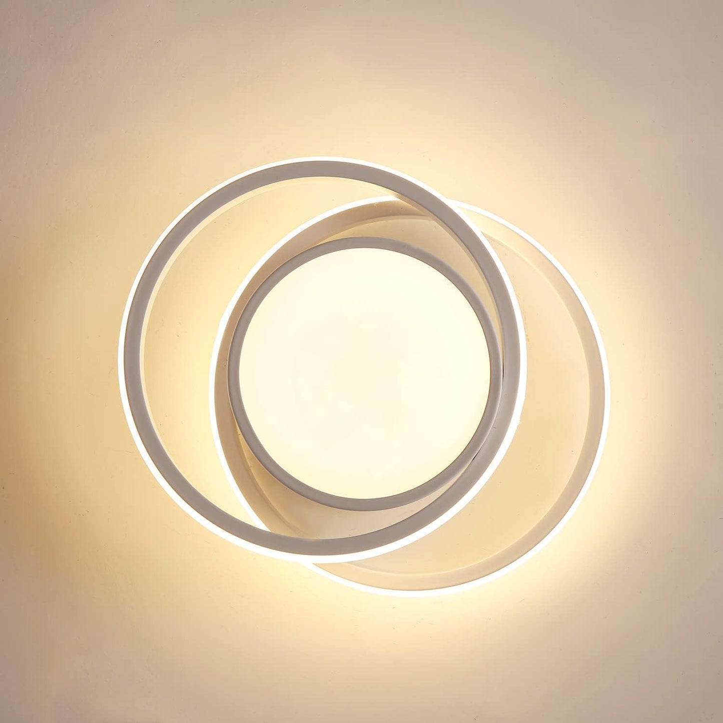 Modern LED Ceiling Lights 32W 2350lm. Warm White 3000K. Round Ceiling Lighting for Bedroom Hallway Balcony Corridor