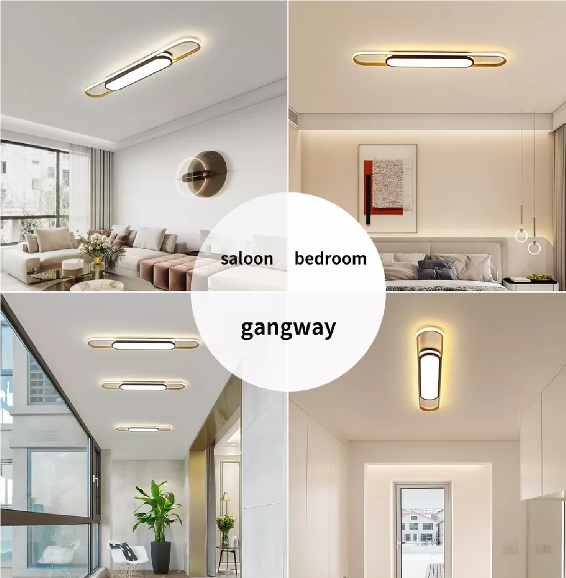 110cm Modern Ceiling Light – Remote-Controlled LED Lighting for Kitchens. Dining Rooms. and Hallways