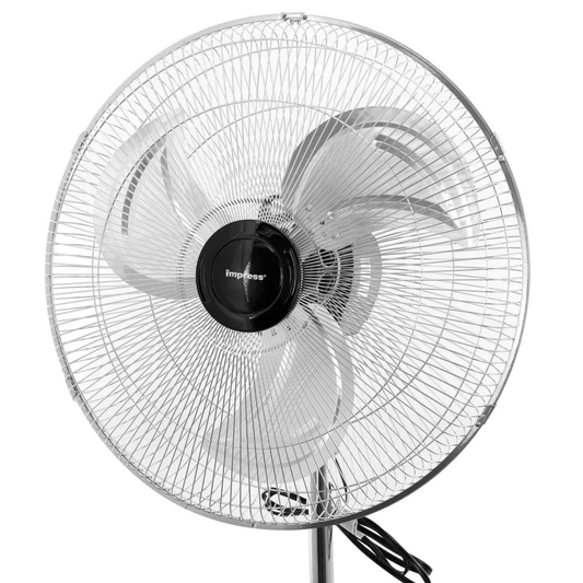 Impress 18-Inch Chrome Hi-Speed Industrial Standing Oscillating Fan