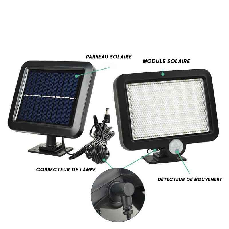 Applique Murale Solaire Panneau Module LED