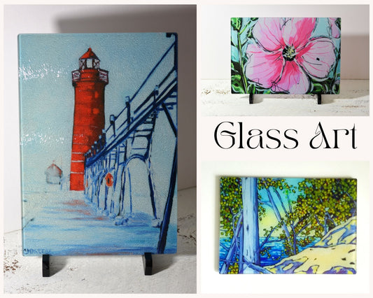 A Walk Along the Shoreline Beach Glass Art Print
