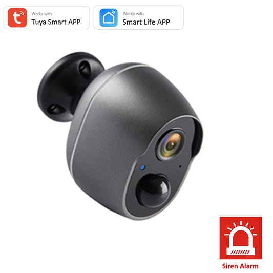 REHENTINT OG06T Solar Camera - Tuya Wire Free 6000mAh Rechargeable Battery Wireless WiFi Buzzer Siren Solar Camera Outdoor IP66 135° Wide Angle Infrared Camera