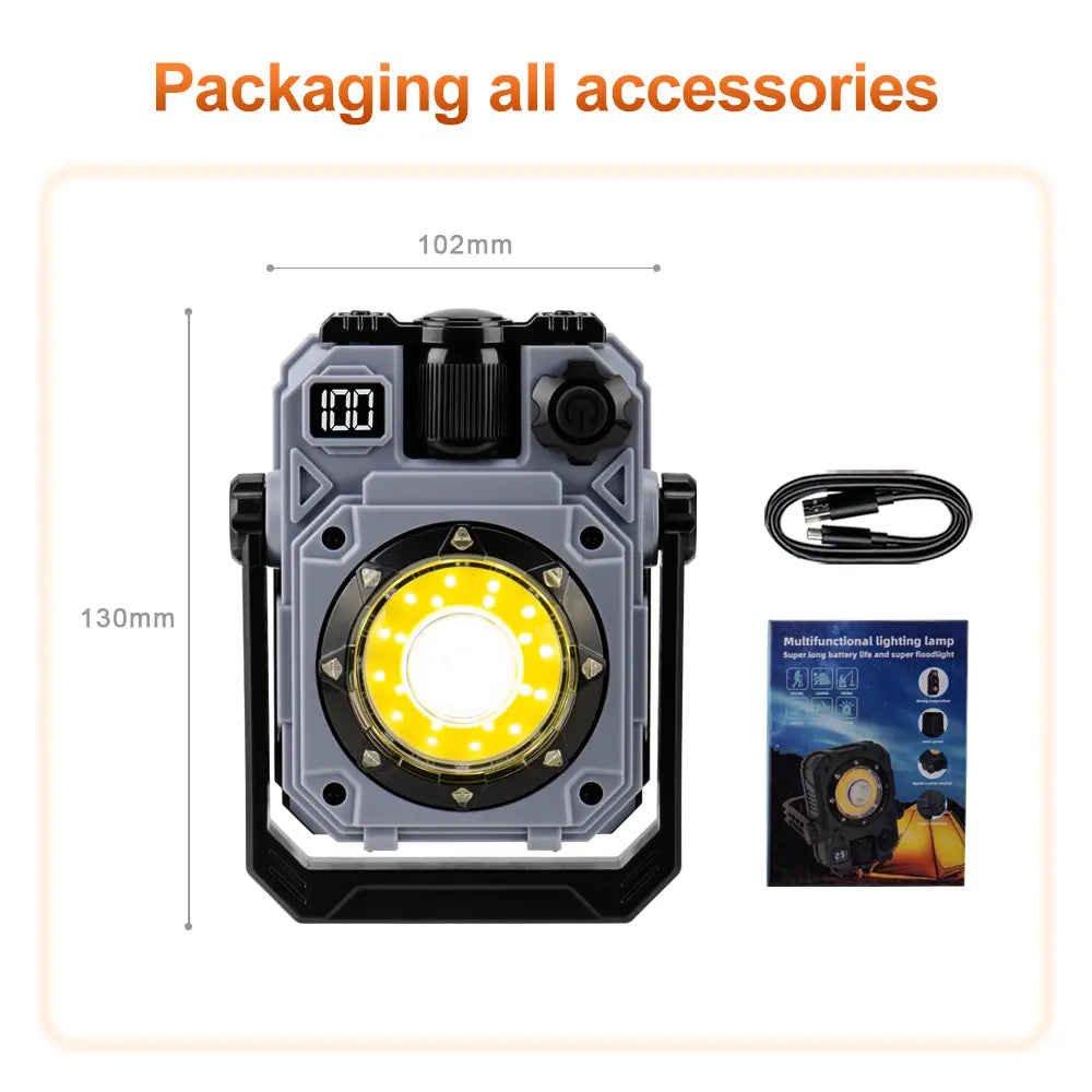 Helius Y018 Multifunctional Solar Powered Camping Light