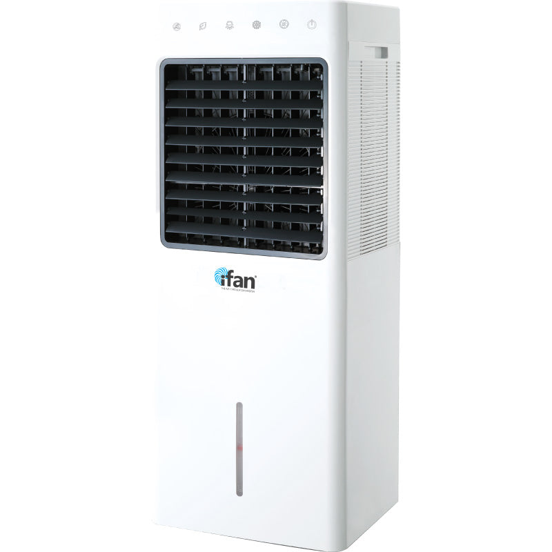 iFan Evaporative Air Cooler – Remote Control. Oscillation. Dust Filter. Ionizer. Mosquito Repellent. 9.3L Water Tank. 3-Speed. white. IF7850