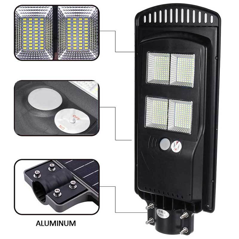 Lampadaire Solaire <br> Double Bloc 80 Watt