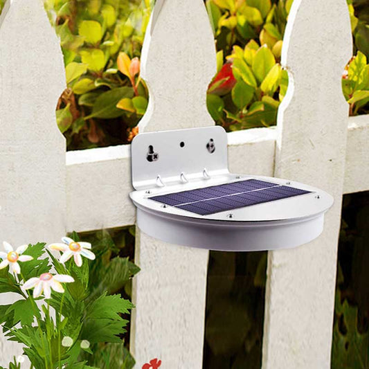 Lampe solaire jardin Ronde Blanche 28 LED (2Pcs)