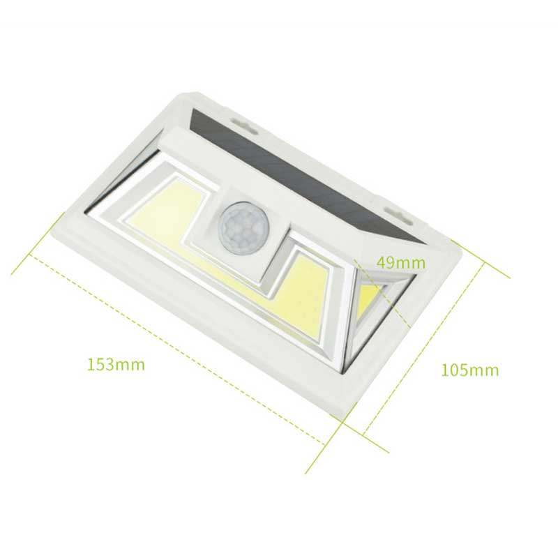 Applique murale solaire Blanche 34 LED COB