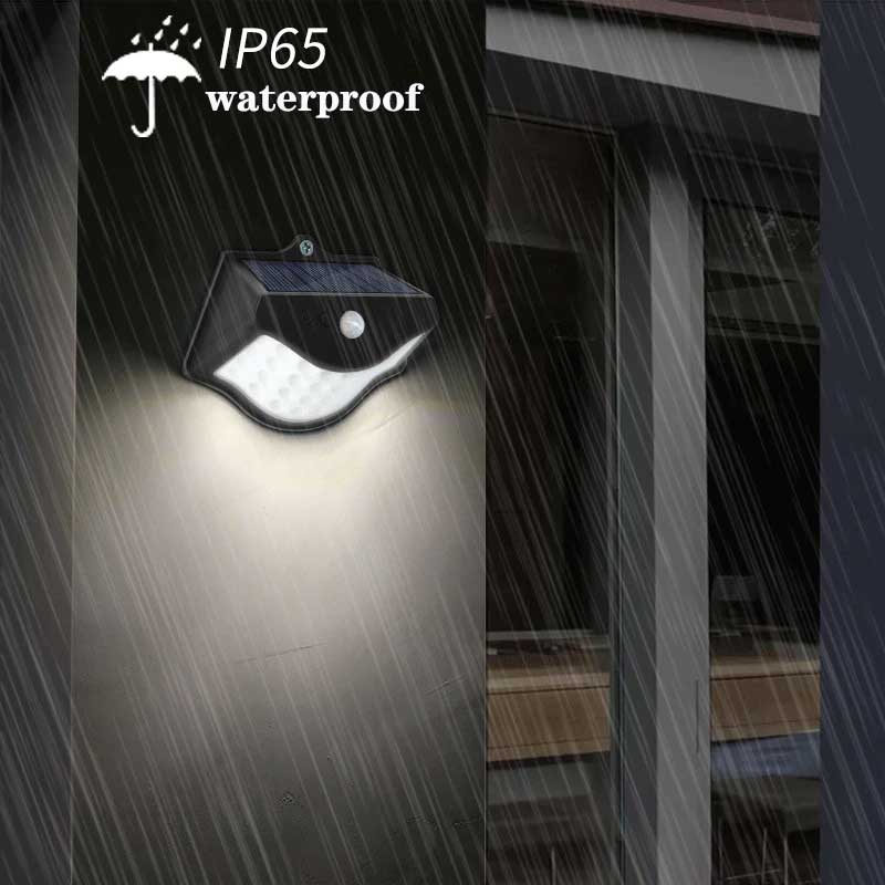 Applique murale solaire 32 LED noire