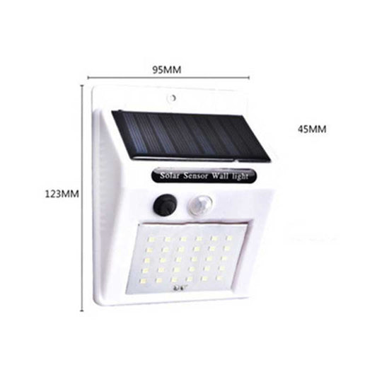 Applique murale solaire 40 LED Blanche