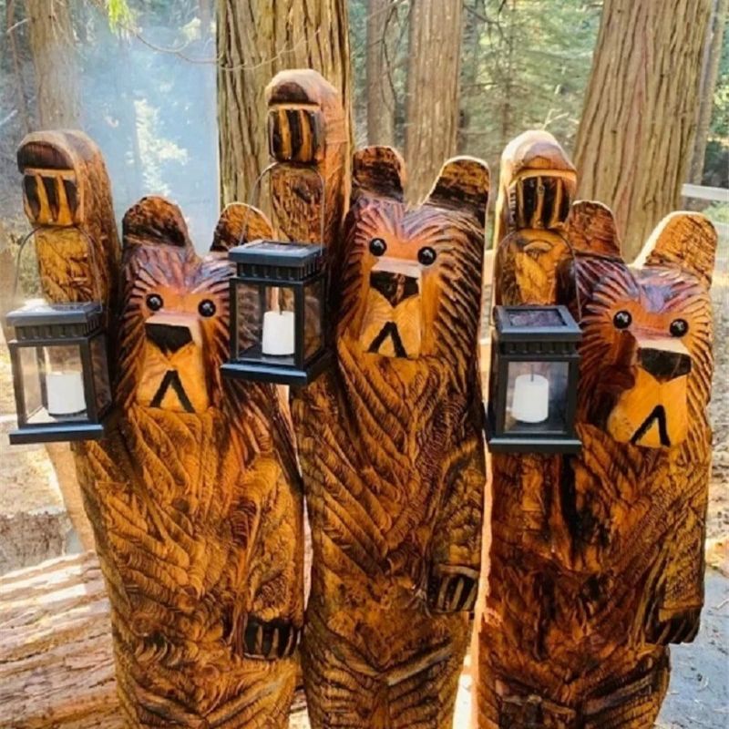 Animaux solaire Ours lumineux pour jardin