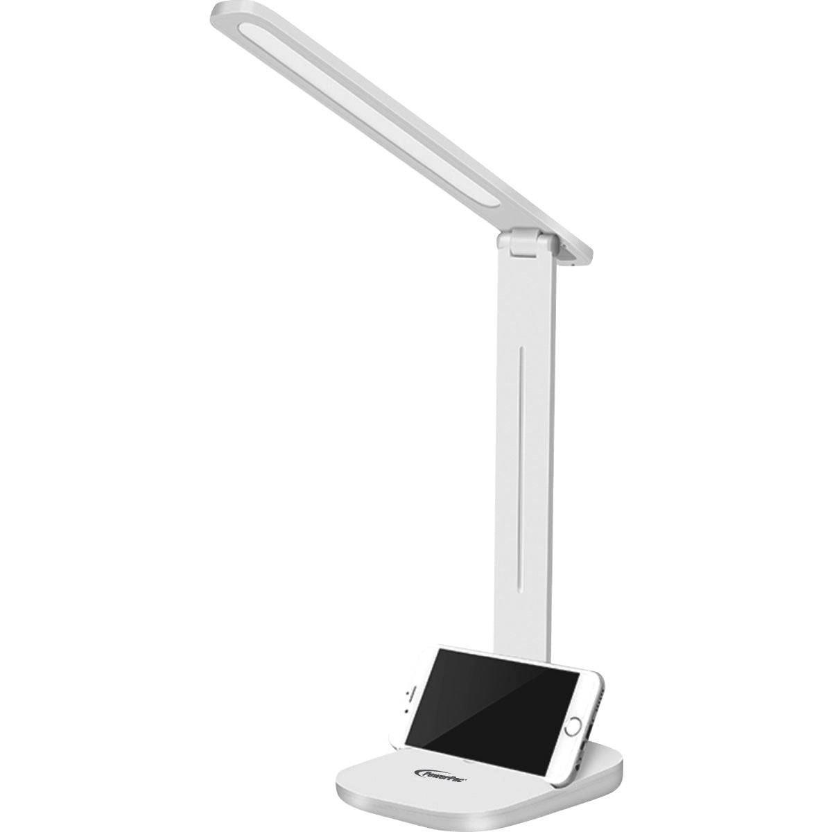 PowerPac USB LED Desk Lamp. children learning Table Lamp (PP1302) White