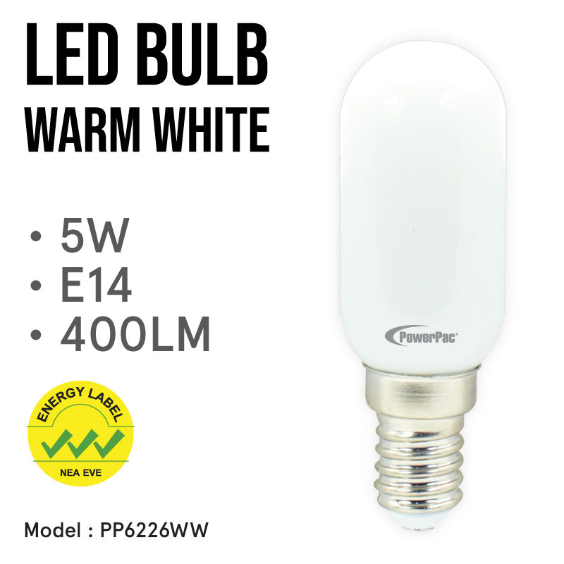 PowerPac LED Bulb. Picture Frame Bulb 5W E14 Warm White (PP6226WW)