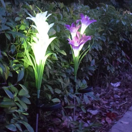 Piquet solaire jardin Lys de jardin
