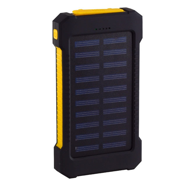 Solar Power Bank Waterproof 50000mAh Solar Charger USB Ports External Charger Powerbank for Xiaomi 5S Smartphone with LED Light
