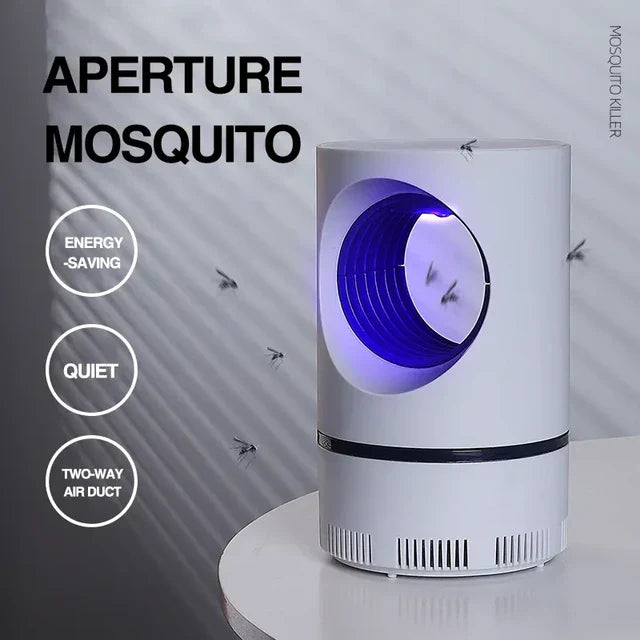 USB Electric Mosquito & Insect Killer Lamp – UV Light. Non-Toxic Suction Trap for Indoor Use