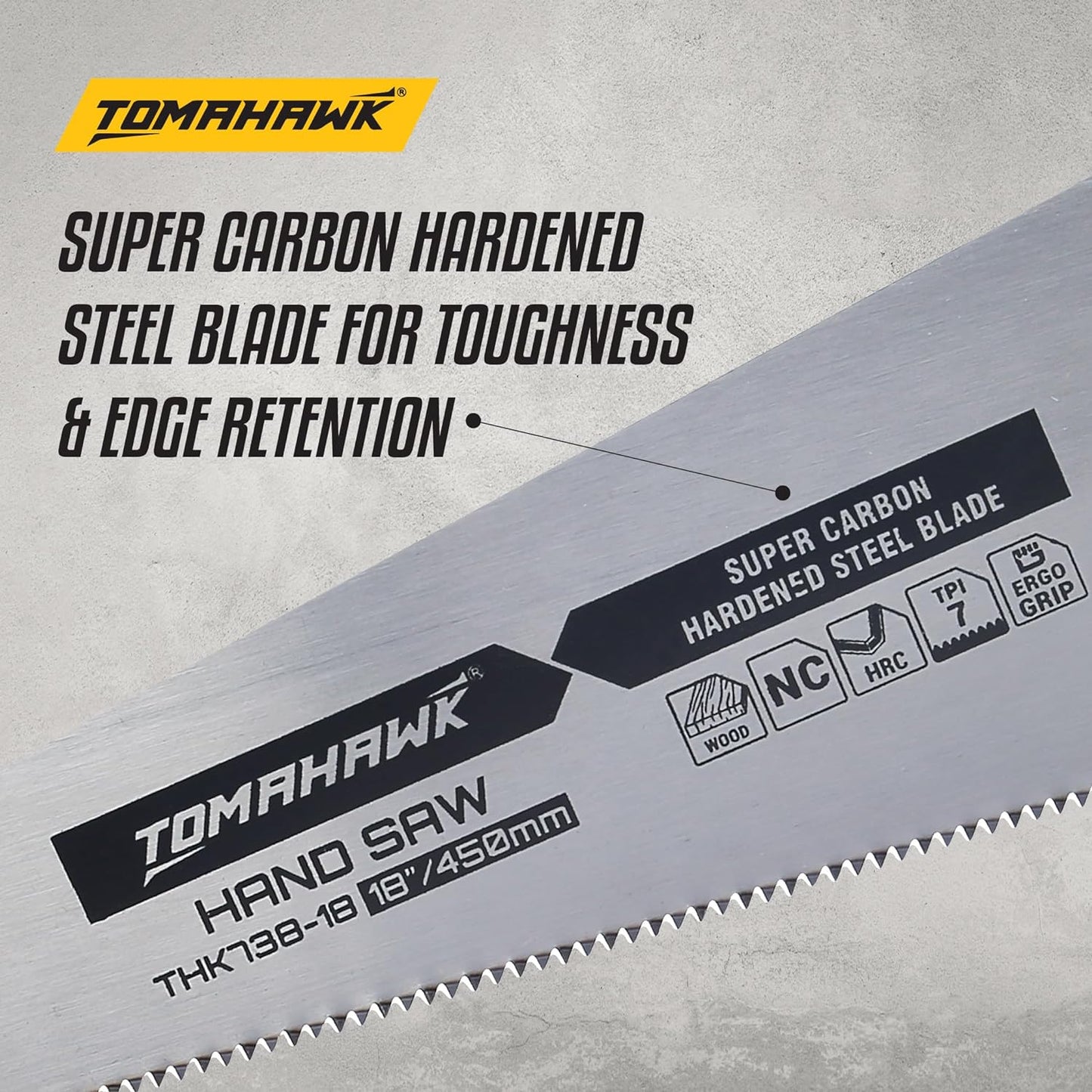 18 Handsaw w/ Super Carbon Hardened Steel Blade T738-18