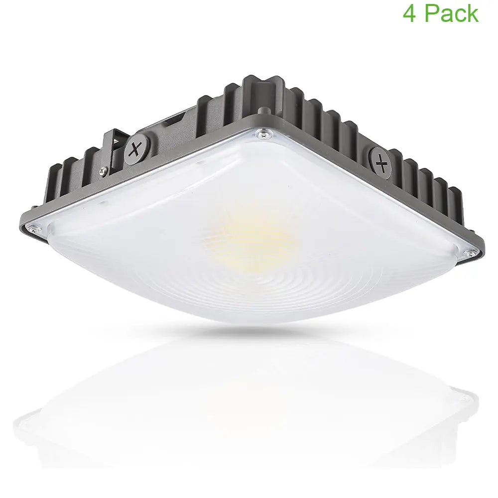 70W/45W/30W Power Selectable LED Canopy Garage Light with 3CCT (3500K/4000K/5000K). LED Parking Garage Lights-AC 90-277V IP65 Commercial Residential Lights