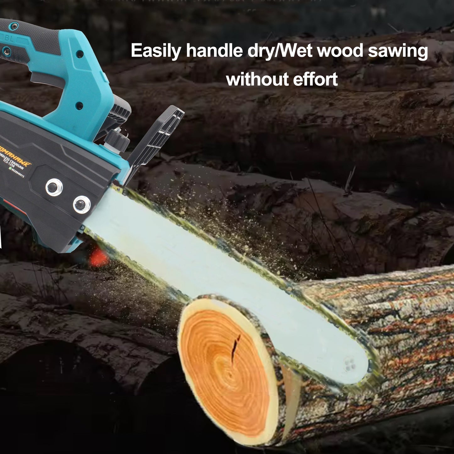 Cordless Chainsaw - 12 Inch 21 Volt 4.0 Ah - TCS-1250