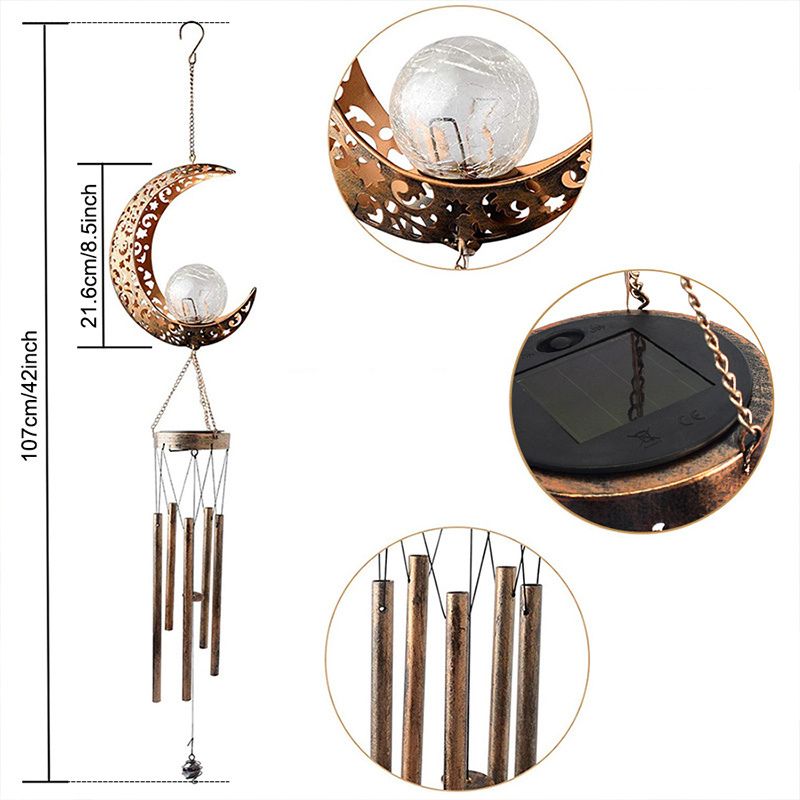 Carillon solaire exterieur lune