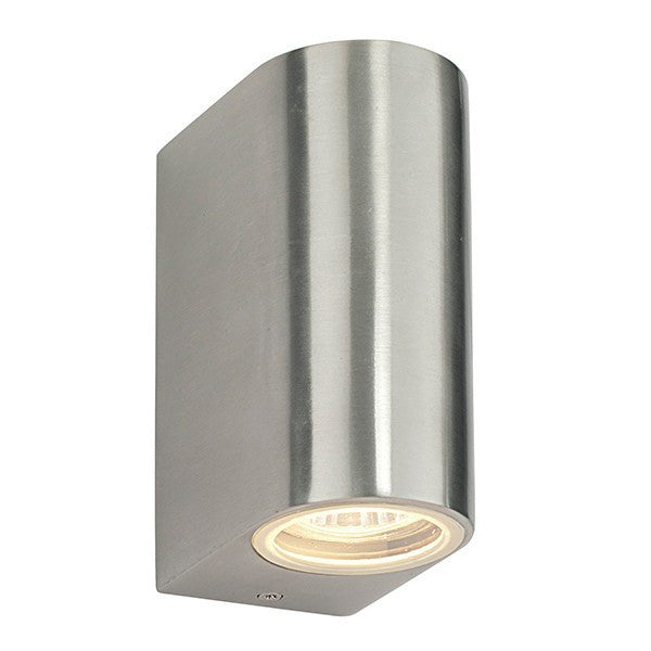 Doron 35 Watt GU10 IP44 Stainless Steel Up/Down Wall Light