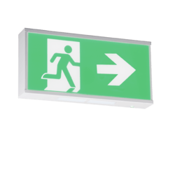 LED Maintained Emergency Exit Sign Up Arrow