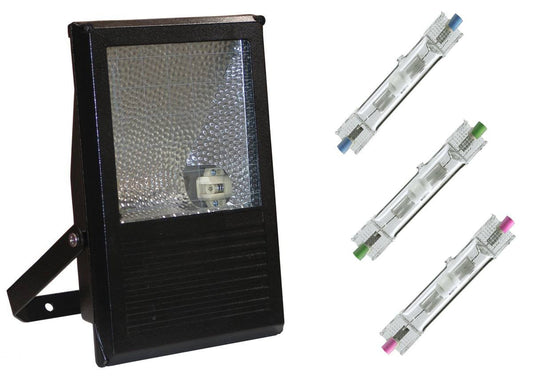 70 Watt Metal Halide IP65 Floodlight with Colour Lamp