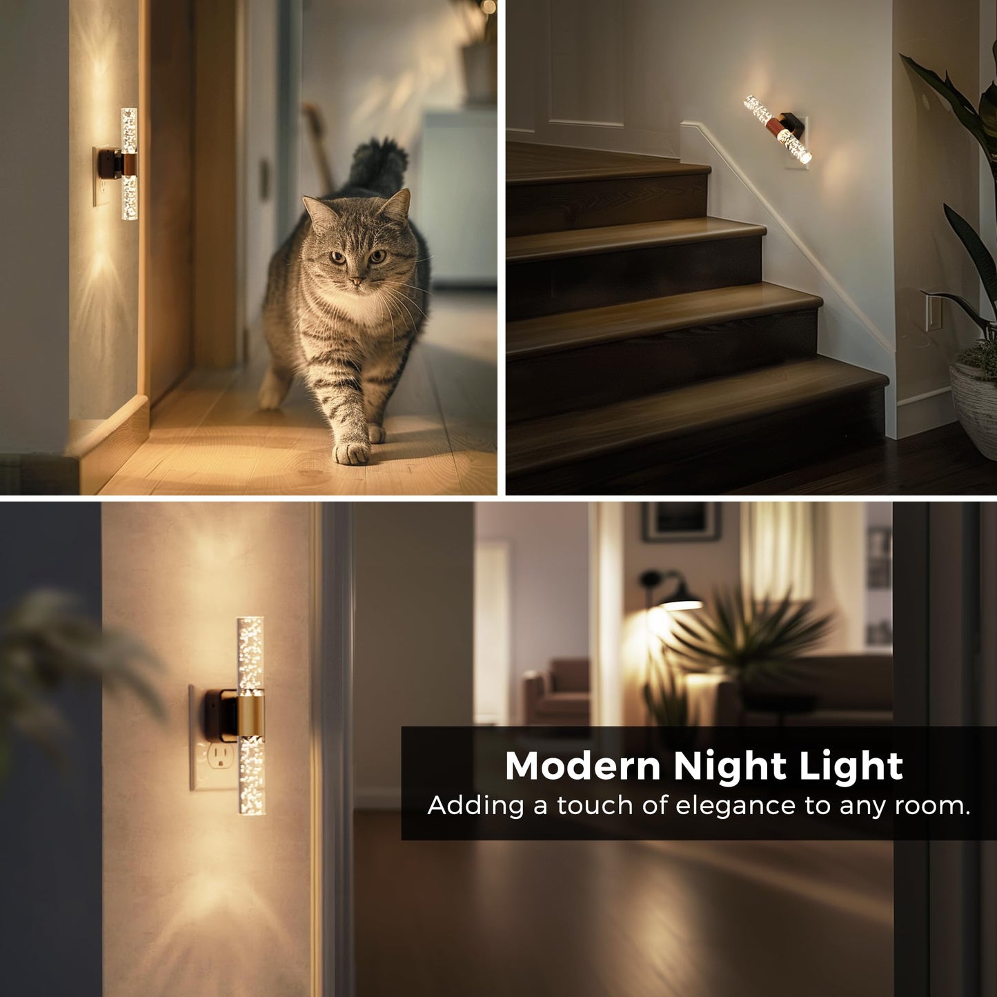 Plug-in Night Light Acrylic Bubble (Rotatable)
