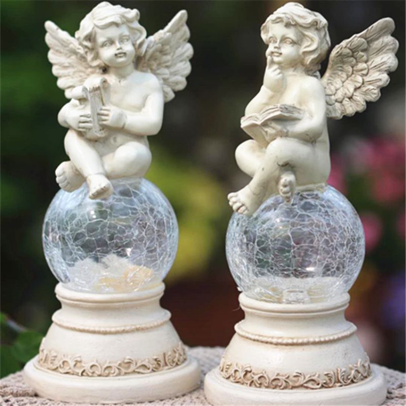Lampe solaire ange (2 PC)
