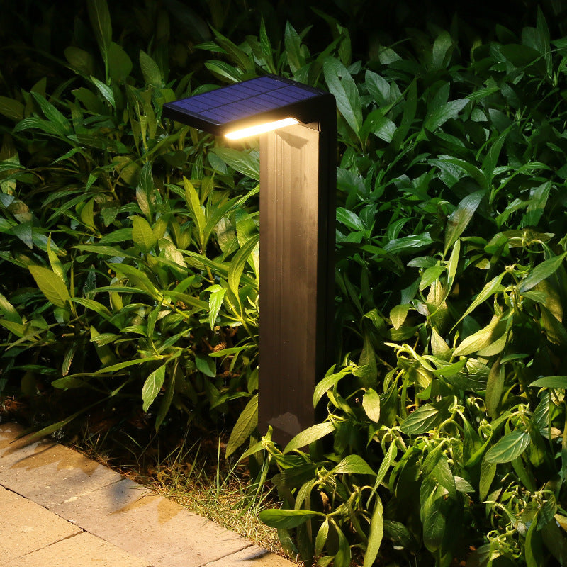 Lampe solaire jardin design Noire