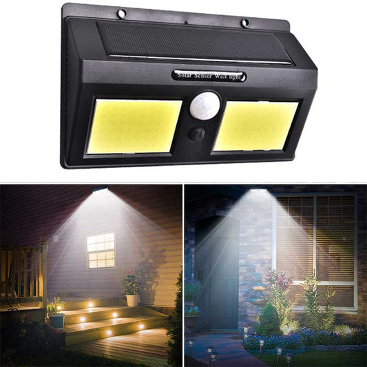 Applique murale solaire Double Applique COB 120 LED