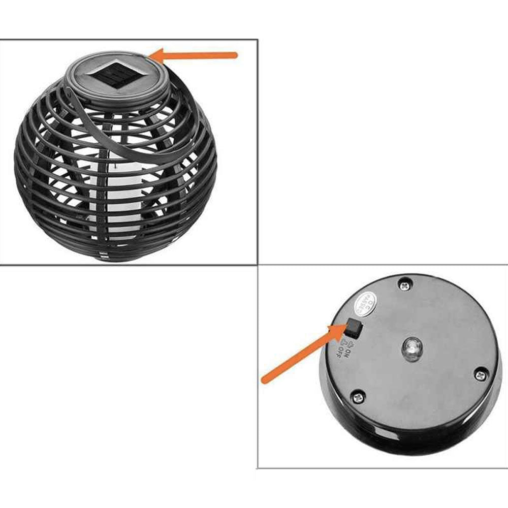Lanterne Solaire à suspendre Bougie de Balade (2 Pcs)