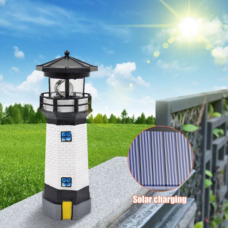 Phare solaire avec Détecteur Noir