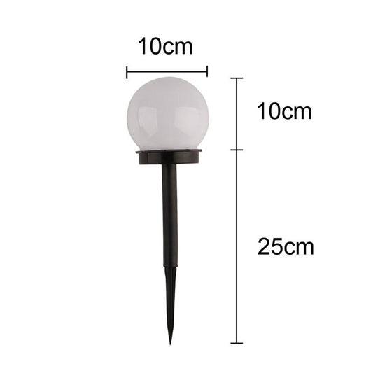 Boule solaire jardin LED Blanche (6 PCS)