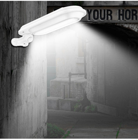 Lampadaire Solaire Ovale Blanc 600 lumens